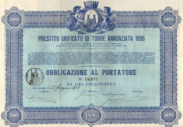 Prestito Unificato di Torre Annunziata 1896