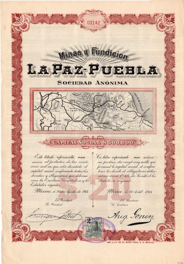 Minas y Fundicion La Paz – Puebla