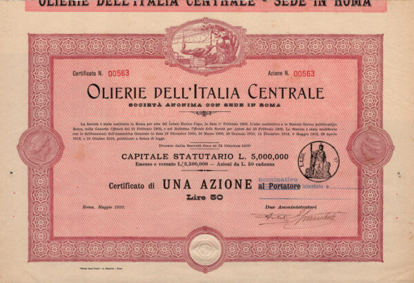 Olierie dell’Italia Centrale